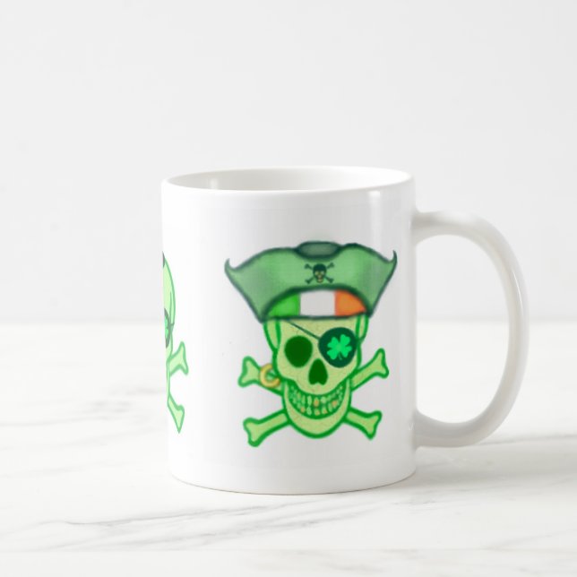 Sts Patrick pirater för dagirländare Kaffemugg (Höger)