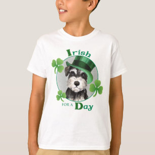 Sts Patrick Schnauzer för dagminiatyr Tee Shirt