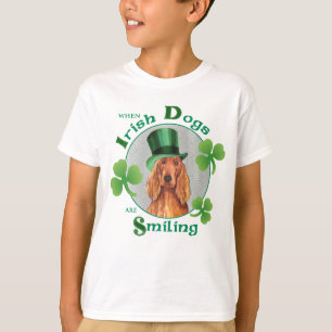 Sts Patrick Setter för dagirländare Tee Shirt