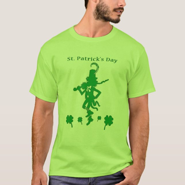 Sts Patrick skjorta för dagtroll T-shirt (Framsida)