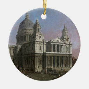 Sts Paul domkyrka, 1754 (olja på kanfas) Julgransprydnad Keramik