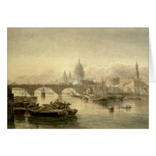 Sts Paul domkyrka och London överbryggar från Su Hälsningskort