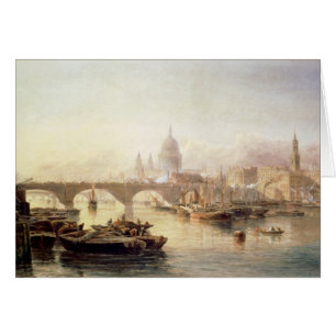 Sts Paul domkyrka och London överbryggar Hälsningskort