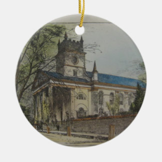 Sts Paul episkopalkyrkan, Charleston, SC Julgransprydnad Keramik