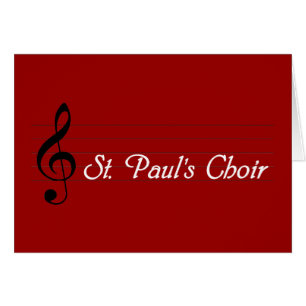 Sts Paul kör Hälsningskort