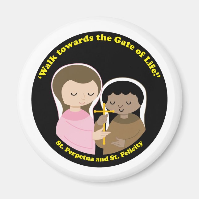 Sts. Perpetua och Felicity Magnet (Framsidan)
