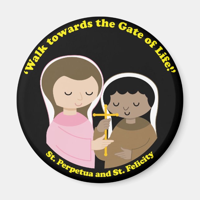Sts. Perpetua och Felicity Magnet (Framsidan)