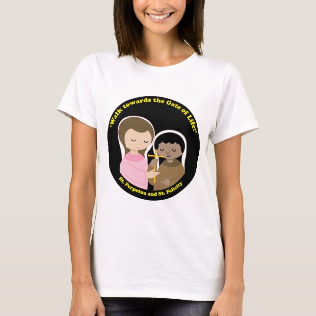 Sts. Perpetua och Felicity Tee Shirt (Framsida)