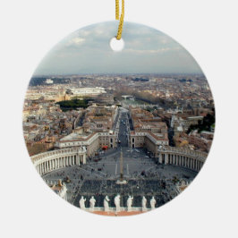 Sts Peter Basilica beskådar Julgransprydnad Keramik