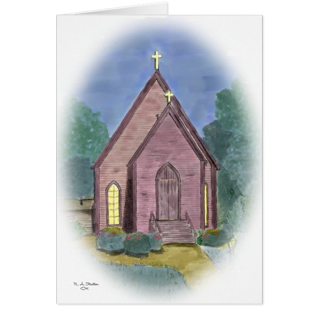 Sts Stephen episkopalkyrkan - kort (Framsidan)