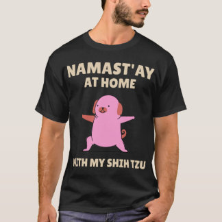 ststående yogahund flicka t shirt