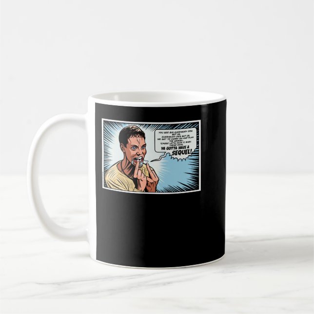 Stu Macher Skräm Movie Tecknad Adaption Panel Art  Kaffemugg (Vänster)