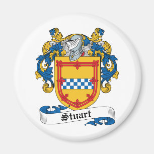 Stuart familjvapensköld magnet