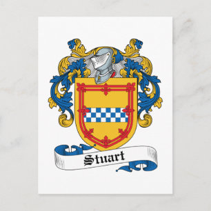 Stuart Family Crest Vykort