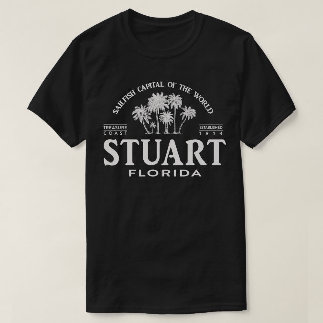 Stuart FL Sailfish Capital of the World Souvenir T Shirt (Design framsida)