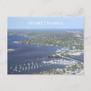 Stuart Florida Arial View Vykort