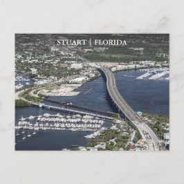 Stuart Florida Arial View Vykort