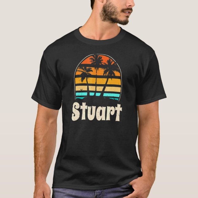 Stuart Florida Beach Fl Beach Bum Us Cities Summer T Shirt (Framsida)
