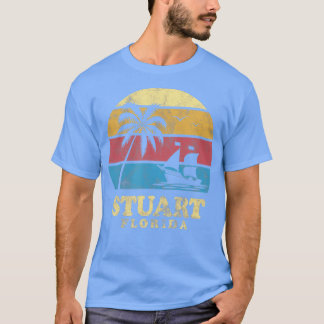 Stuart Florida Treasure Kusten 70-talets Vintage F T Shirt