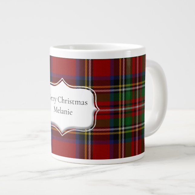 Stuart Play Tartan jul Jumbo Mugg (Framsida höger)