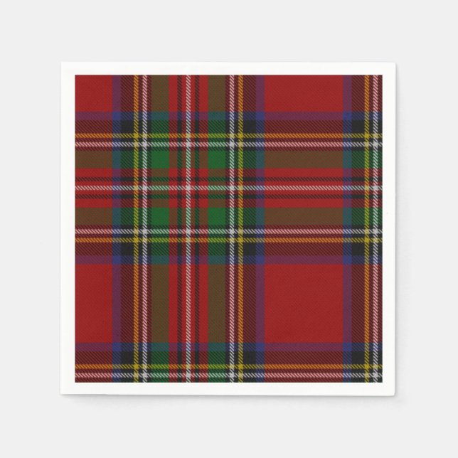 Stuart Play Tartan jul Pappersservett (Framsidan)