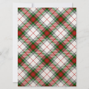 Stuart/Stewart tartan white red grönt plaid