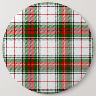 Stuart/Stewart tartan white red grönt plaid Knapp