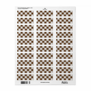 Stuart/Stewart tartan white red grönt plaid Returadress Etikett