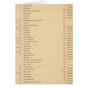 Stuart's atlas of the state of Maine Hälsningskort
