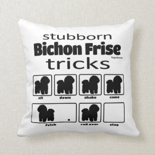 Stubborn Bichon Frise Tricks Kudde
