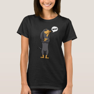 Stubborn Black och Tan Coonhound Hund T Shirt