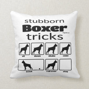 Stubborn Boxer Tricks Kudde