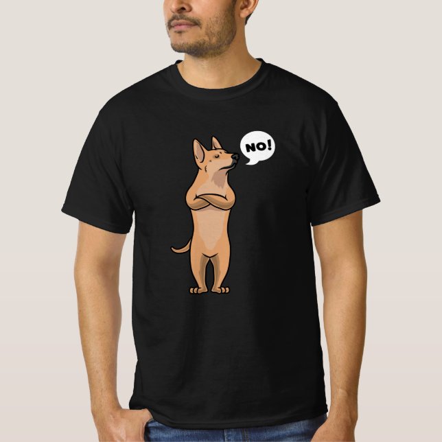 Stubborn Carolina hund T Shirt (Framsida)