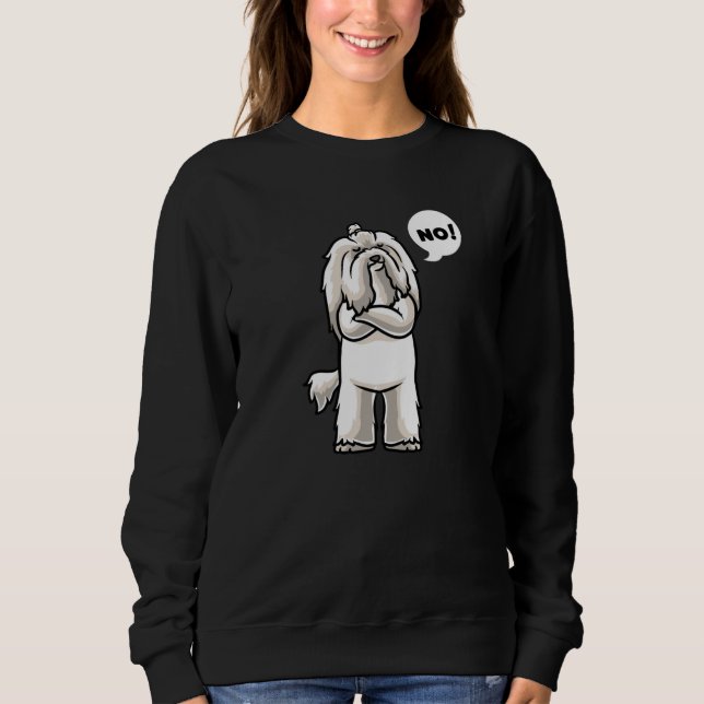Stubborn Coton de Tulear Hund lustig T Shirt (Framsida)