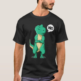 Stubborn Dinosaur T Rex Kids Boys Girls Ungdom T Shirt