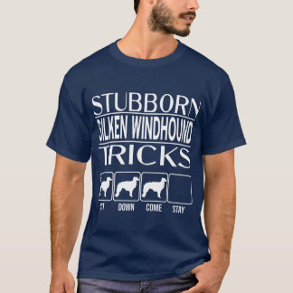 Stubborn Dogric Hund Silken Windhound retro T Shirt