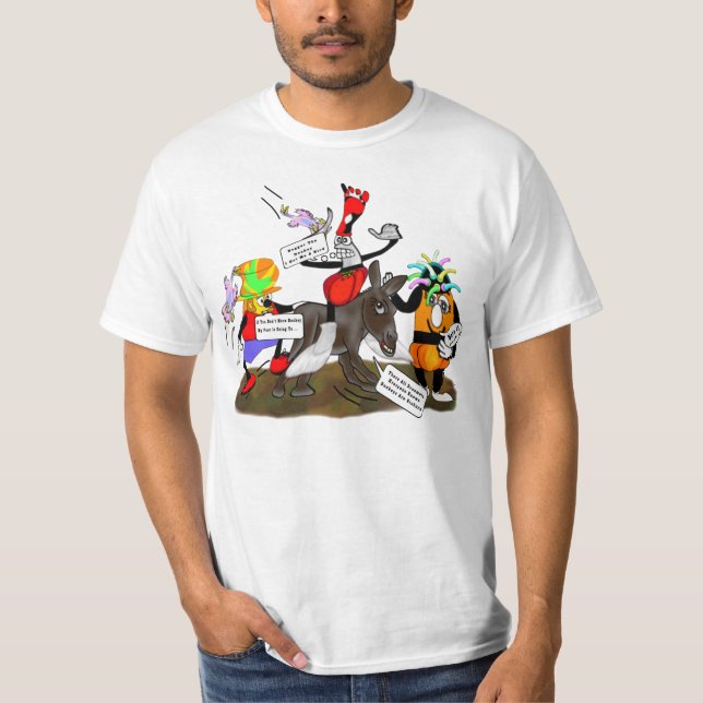 Stubborn Donkey T Shirt (Framsida)