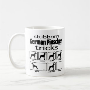 Stubborn German Pinscher Tricks Kaffemugg