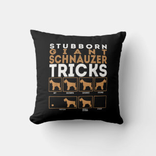 Stubborn Giant Schnauzer Hund Tricks Graphic Kudde