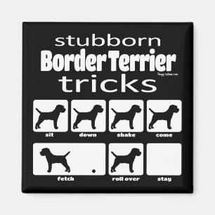 Stubborn Gräns Terrier Tricks Magnet