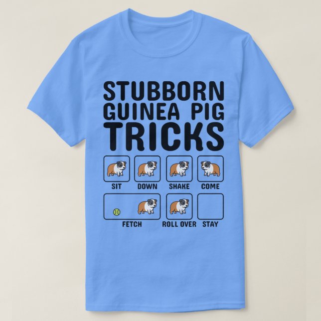Stubborn Guinea Pig Tricks Pet Premium 5365  T Shirt (Design framsida)