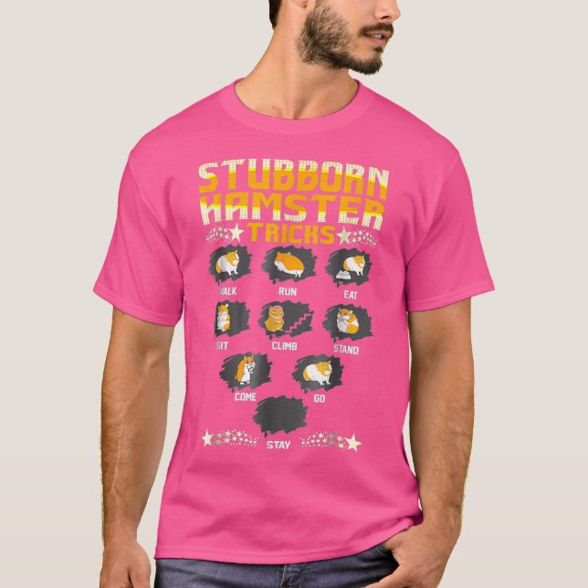 Stubborn Hamster Tricks Pets Kärlek Funny Tshirt T Shirt (Framsida)