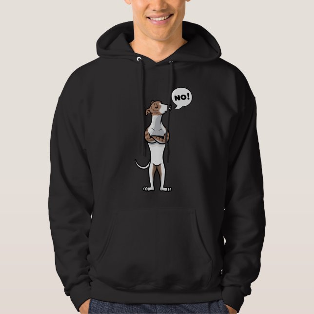 Stubborn-Hund Hoodie (Framsida)