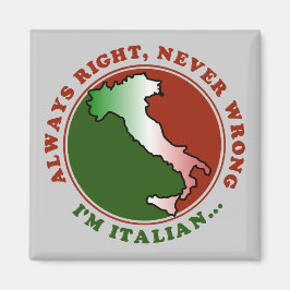 Stubborn Italiana Funny Magnet