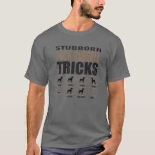 Stubborn Jack Russell Design for Passionate Hund L T Shirt