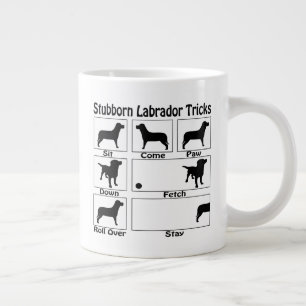 Stubborn Labrador Retriever-Hund Jumbo Mugg