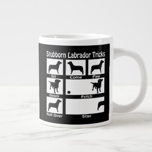Stubborn Labrador Retriever-Hund Jumbo Mugg