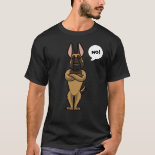 Stubborn Malinois Hund belgisk Shepherd Hund T Shirt