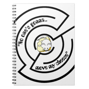 Stubborn Mouse Cheese Maze Anteckningsbok
