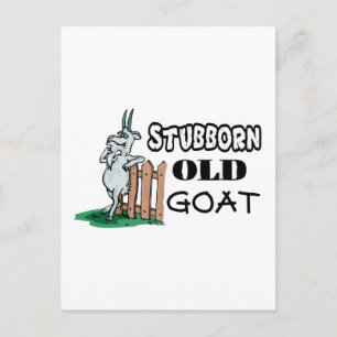 Stubborn Old Goat Vykort